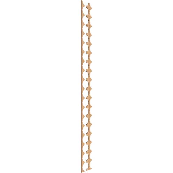 Ekena Millwork Pandora 94 in. H x 0.25 in. W Slatwall Panels in Maple 17-Pack