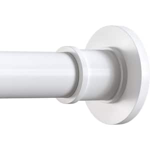 43- 72 in. Wall Mounted, Towel Bar in Matte White