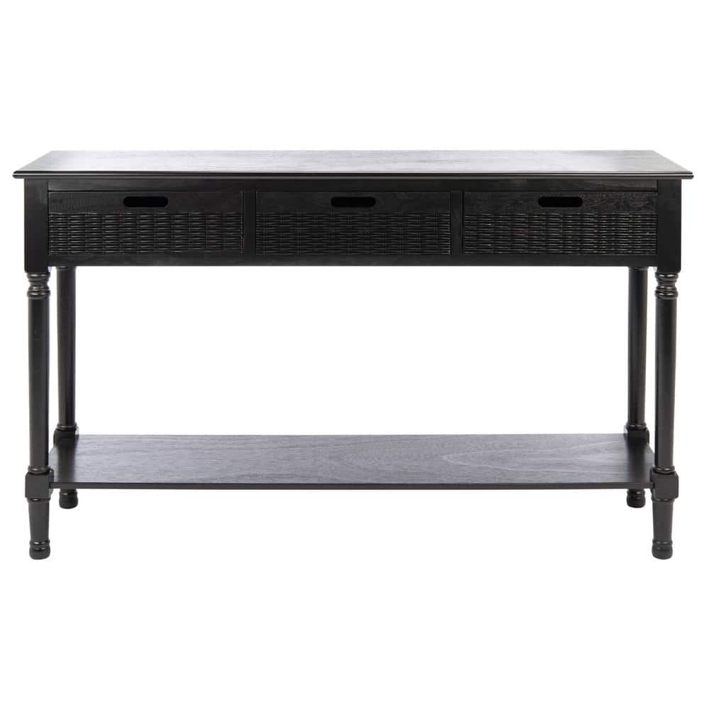 Landers Black 3-Drawer Console Table price history on PriceWatchPro