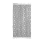 White Distressed Rod Pocket Room Darkening Door Curtain - 45 in. W x 63 in. L