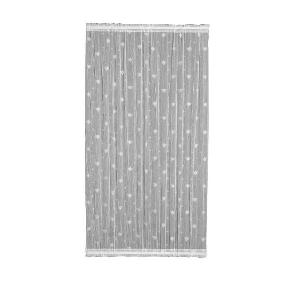 Heritage Lace White Distressed Rod Pocket Room Darkening Door Curtain - 45 in. W x 63 in. L