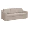 StyleWell Daphne 91.7 in. Skirted Upholstered Queen Size Sofa Bed in Oatmeal 113A062OAT