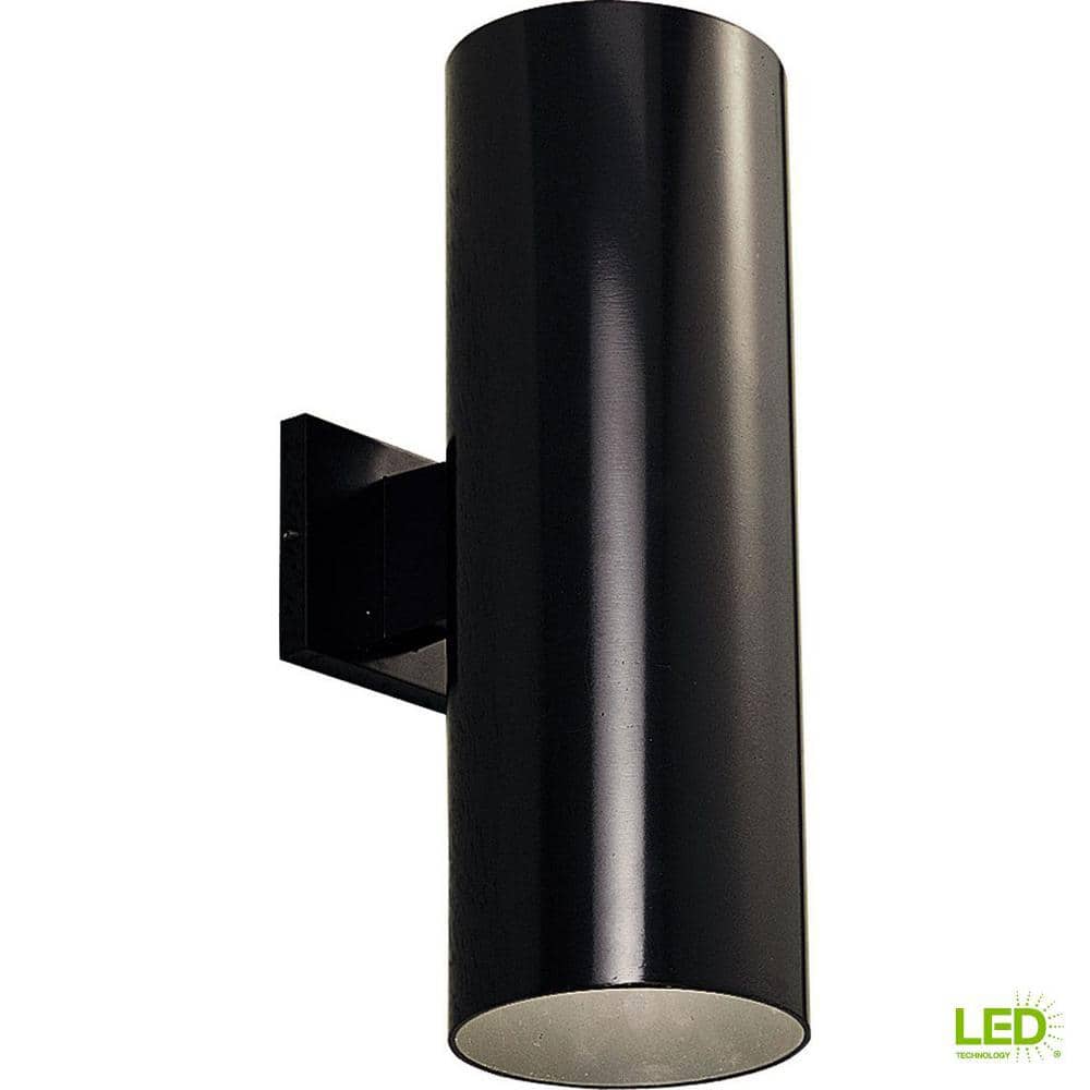 Elegant Dimmable Bronze-Black Cylinder Wall Light