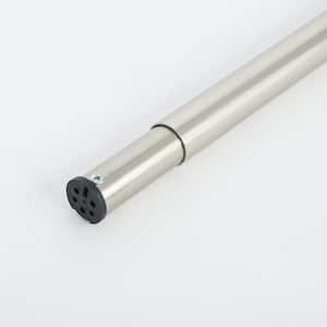 48 in. - 72 in. Heavy Duty Adjustable Closet Rod Brushed Nickel