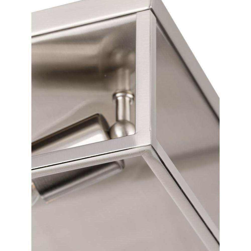 Elegant Square Brushed Nickel 12" Modern Flush Mount Ceiling Light
