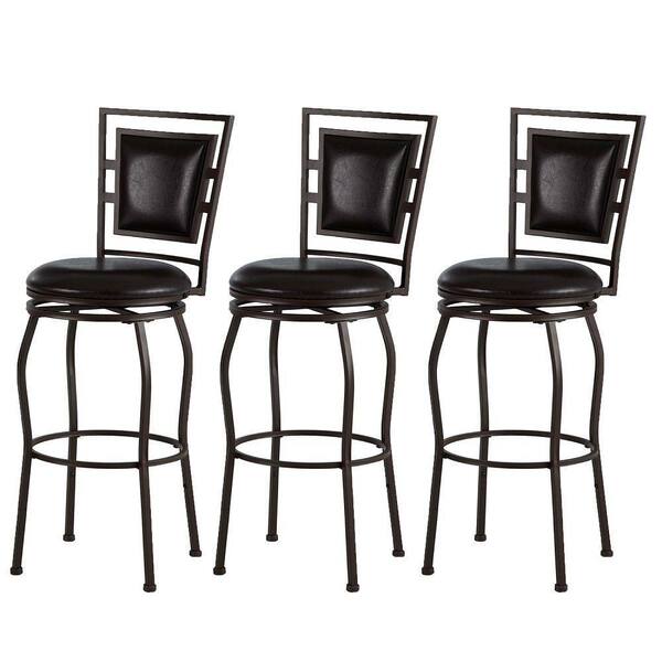 Linon Home Decor Townsend Adjustable, Bar And Stool Set For Home