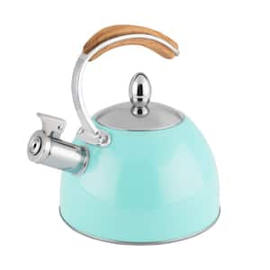 Pinky Up Presley Light Blue 70 oz. Tea Kettle, Stovetop Induction Stainless Steel Whistling Kettle
