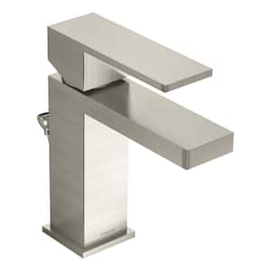 Duro Single Hole Single-Handle Bathroom Faucet with Drain Assembly in Satin Nickel (1.5 GPM)