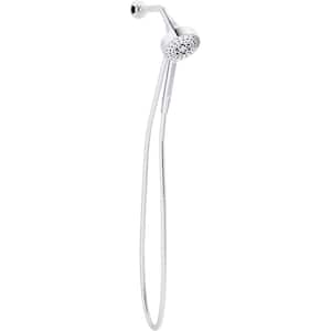 Lively 4-Spray Patterns Wall Mount 4.312 in. Handheld Shower Head in Polished Chrome
