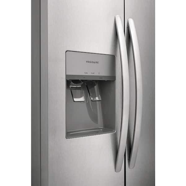 Frigidaire - 33 in. 22.3 cu. ft. Standard Depth Side by Side Refrigerator in Stainless Steel