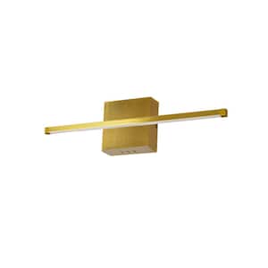 Array 4.5 in. 1-Lights Aged Brass LED Wall Sconce