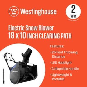 18 in. 120-Volt Single-Stage Corded Electric Snow Blower