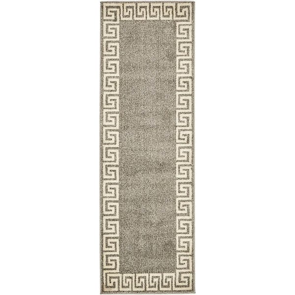 Athens Modern Gray 2' 0 x 6' 0 Runner Rug