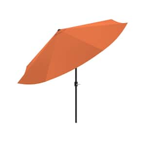 Patio Umbrella with Auto Tilt - 10 ft. Easy Crank Sun Shade for Outdoor Furniture, or Pool (Terracotta)