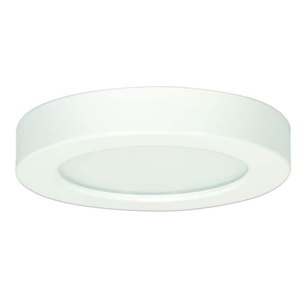Blink 5 in. 10.5-Watt White Integrated LED Flush Mount