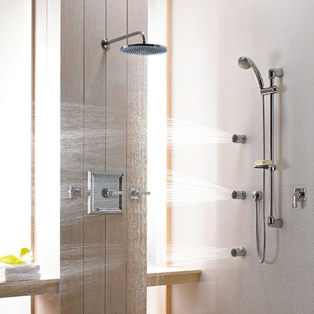 12-Inch Polished Chrome Brass Wall-Mounted Shower Arm