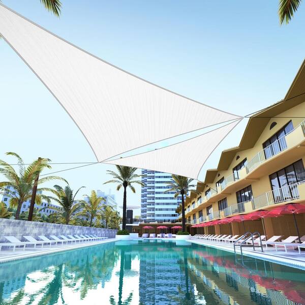 COLOURTREE 14 ft. x 14 ft. 190 GSM White Equilateral