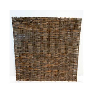 6 ft. x 6 ft. Willow Woven Hurdle Fence Panel