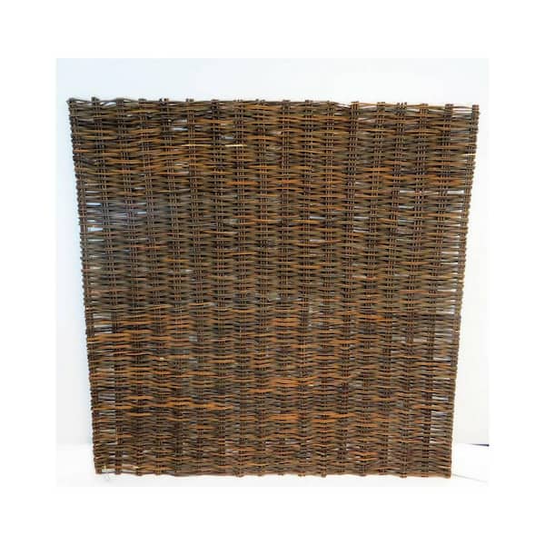 MGP 6 ft. x 6 ft. Willow Woven Hurdle Fence Panel