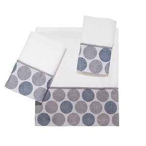 Avanti Linens 3-Piece White Modern Farmhouse Cotton Towel Set 03916X-3PCST  WHT - The Home Depot