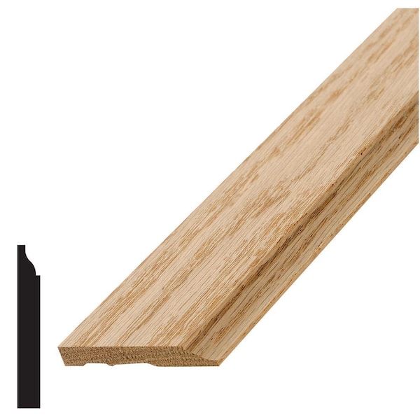 Alexandria Moulding LWM 634 3 8 In X 2 3 4 In Oak Wood Baseboard   Oak Alexandria Moulding Baseboard 87635 400rlc 64 600 