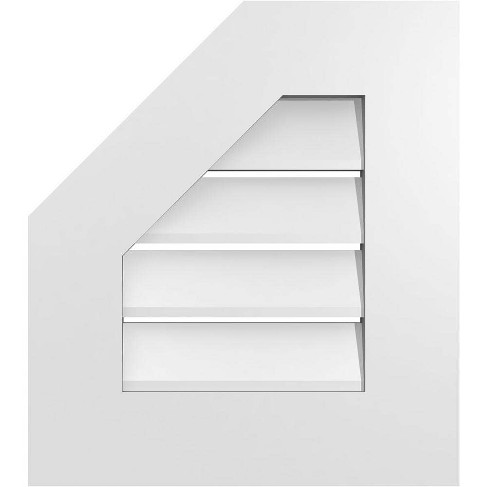 16 in. x 18 in. Octagonal Surface Mount PVC Gable Vent: Functional with Standard Frame price history on PriceWatchPro