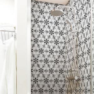 Classico Bardiglio Hex Dahlia Dark 7 in. x 8 in. Porcelain Floor and Wall Tile (7.5 sq. ft./Case)