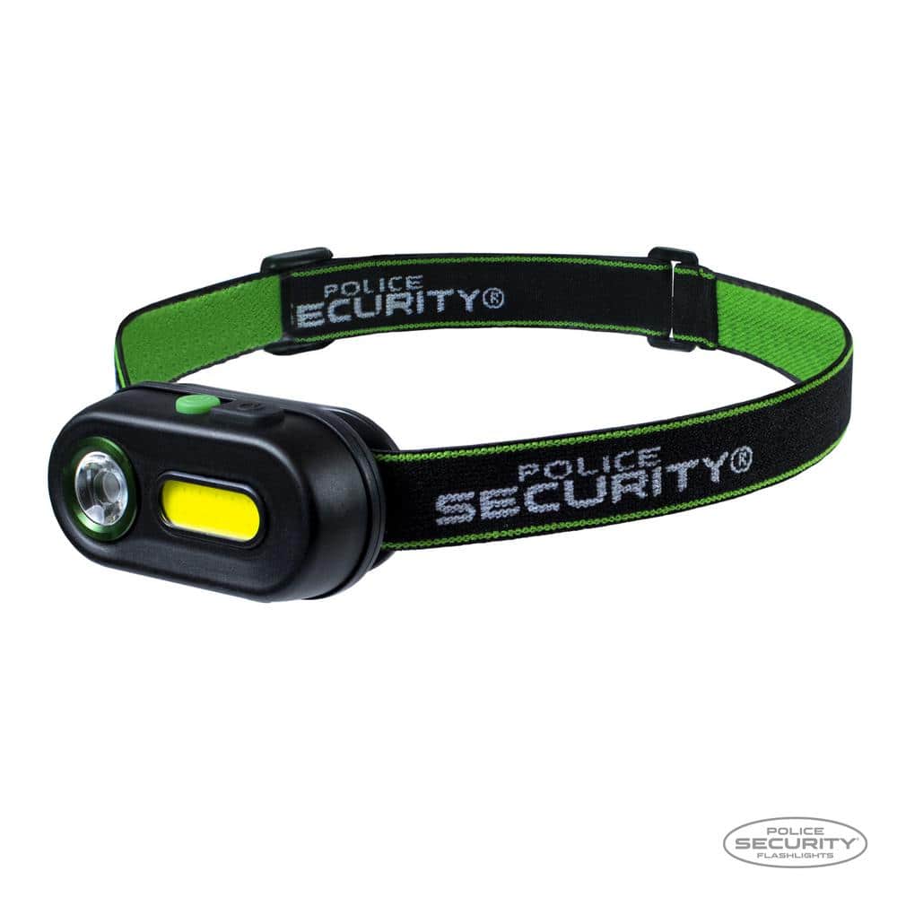 POLICE SECURITY Colt-R 400 Lumen Rechargeable Headlamp LiPo Battery Low  Profile and Lightweight for Ultimate Comfort 98732 The Home Depot