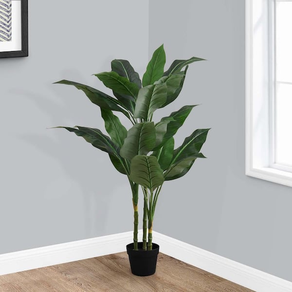 Unbranded 3.5 ft. Artificial Plant Evergreen Tree Fake Silk Plant Tropical Plants in Pot for Home Decor