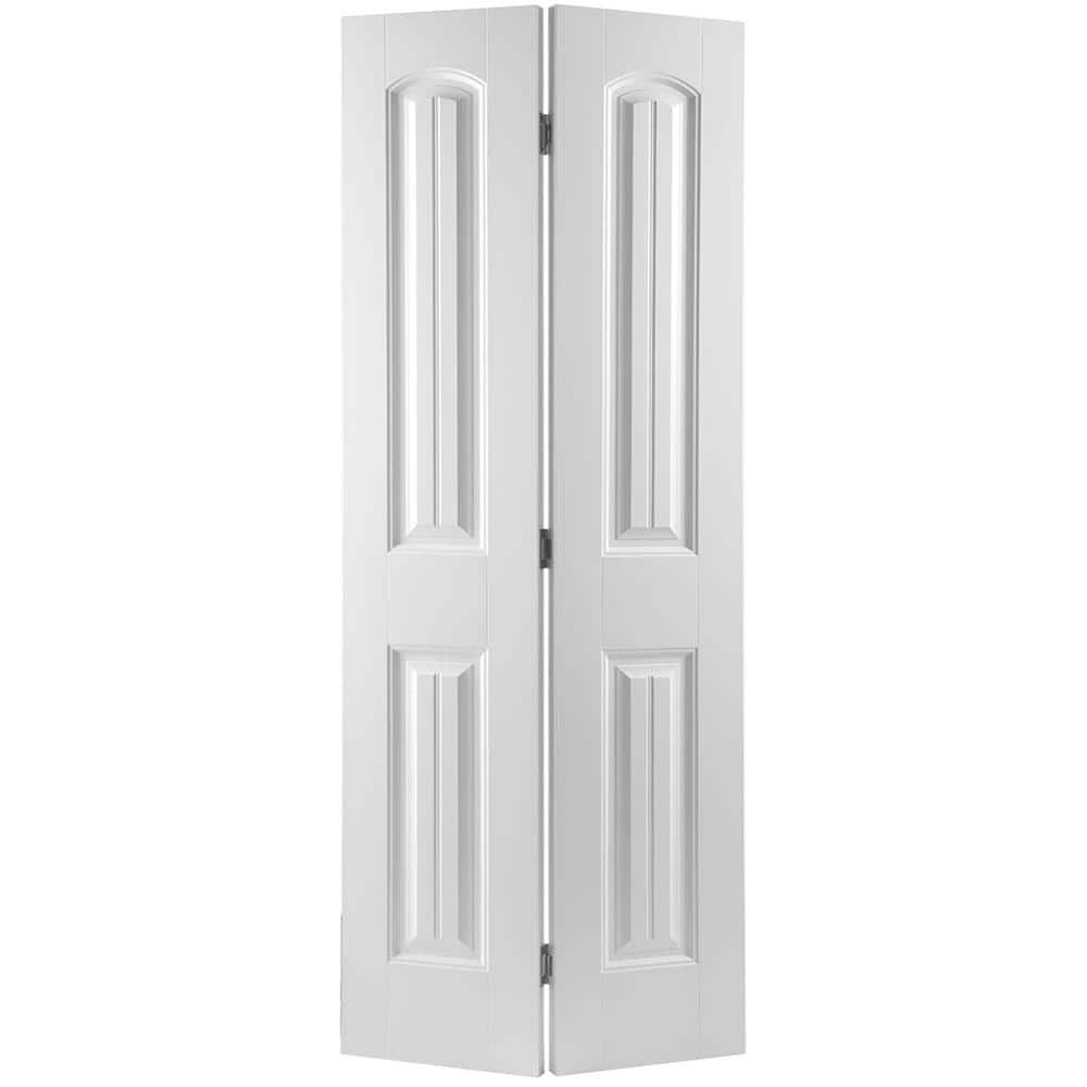 Masonite 30 in. x 80 in. Cheyenne 2-Panel Camber Top Primed White