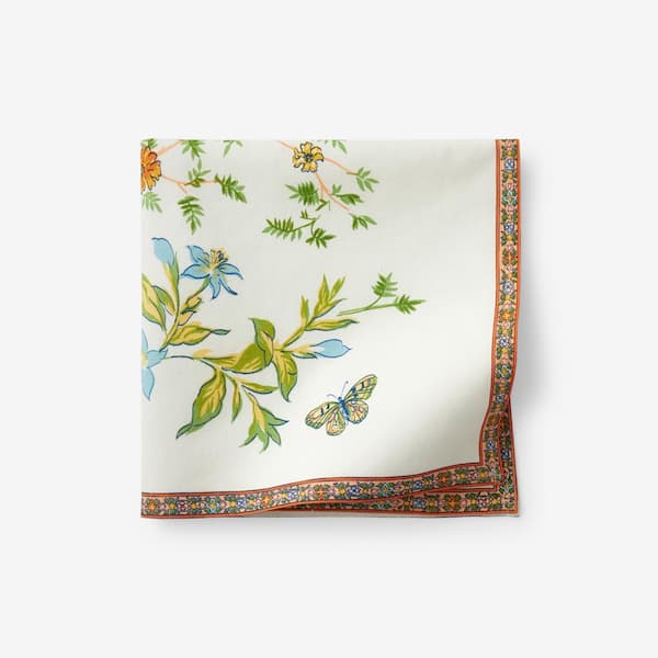 The Company Store Bagheecha Garden Floral 19 in x 19 in 19 in Ivory Napkins (Set of 2)
