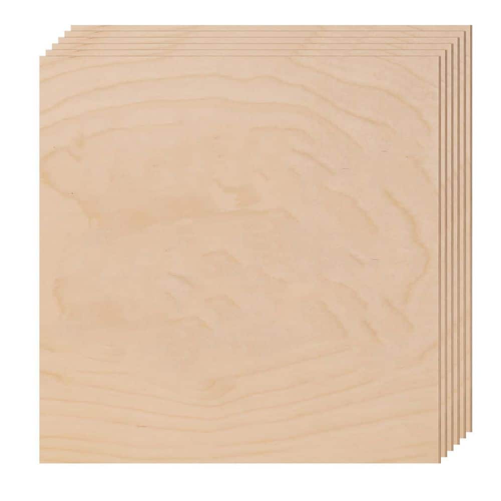 1/8 in. x 12 in. x 12 in. Birch Plywood Project Panel for Laser Cutting, Engraving, DIY Crafts - (10-Pack) price history on PriceWatchPro