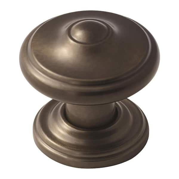 Amerock Revitalize 1-1/4 in (32 mm) Diameter Caramel Bronze Round Cabinet Knob