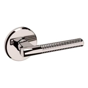 L015 Lifetime Polished Nickel Door Lever with R016 Rose Full Dummy