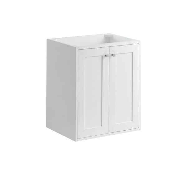 Chianti 23.6 in. W x 18.1 in. D x 27.5 in. H Single Bath Vanity Cabinet Without Top in Glossy White