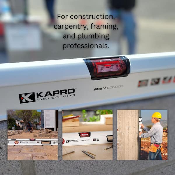 Kapro 72 in. Heavy Duty Magnetic Aluminum Box Level with