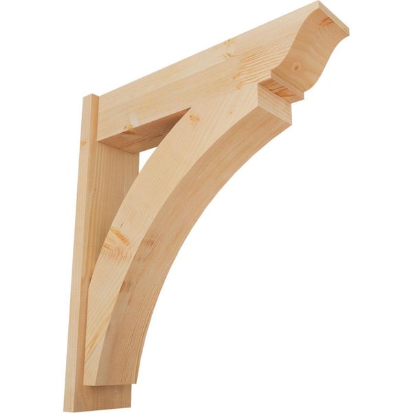 Ekena Millwork 8 in. x 34 in. x 30 in. Thorton Traditional Smooth Douglas Fir Outlooker