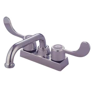2-Handle Laundry and Utility Faucet in Polished Chrome