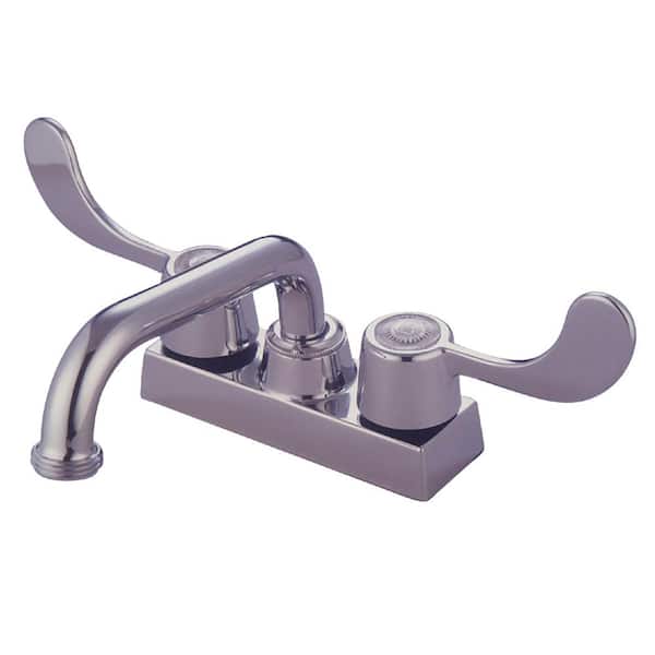 Kingston Brass 2-Handle Laundry and Utility Faucet in Polished Chrome