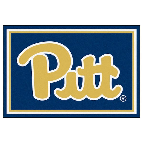NCAA - University of Pittsburgh Blue 8 ft. x 5 ft. Indoor Rectangle Area Rug