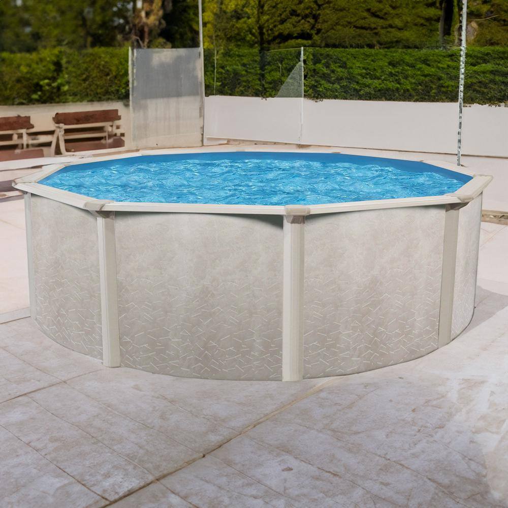 Phoenix 21' Round Steel Frame Pool with Filter Pump and Ladder
