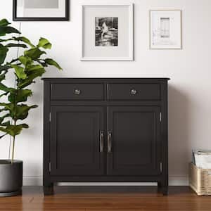 Connaught 40 in. W Black Entryway Storage Accent Cabinet