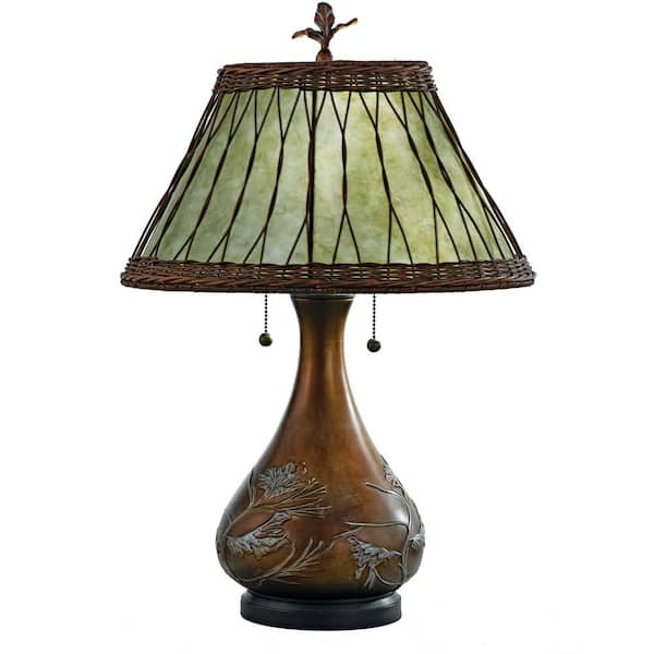 Sienna Antique Brass Touch Table Lamp