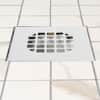 Oatey 46268 Universal Snap in Snap-Tite Shower Strainer Square Drain Cover