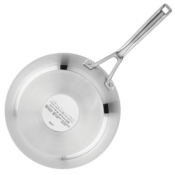 KitchenAid Stainless Steel Induction Frying Pan, 12 inch, Brushed