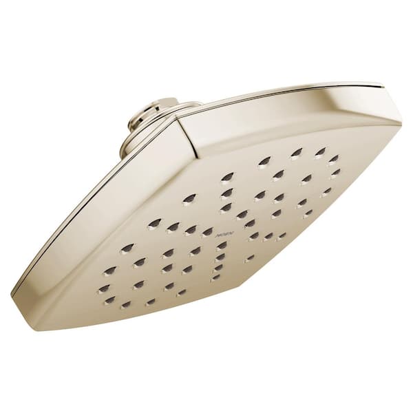 MOEN Voss 1-Spray 1.75 GPM 6 in. Wall Mount Fixed Showerhead with Immersion in Polished Nickel