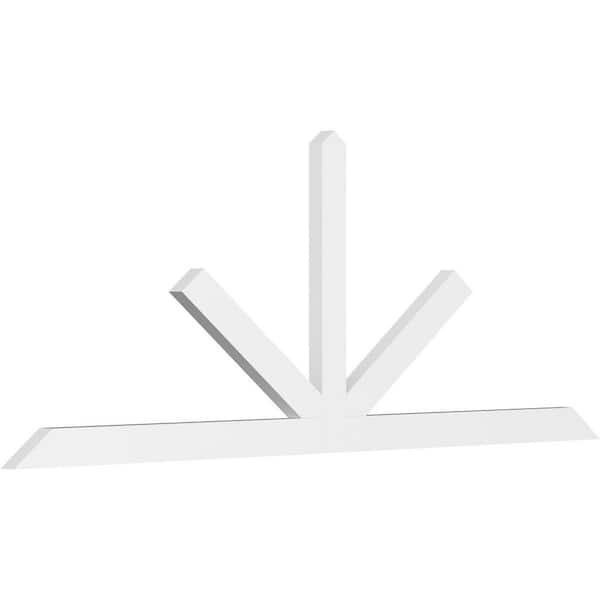 Ekena Millwork Saratoga 96 in. W x 36 in. H x 2 in. D Signature Polyurethane Bracket
