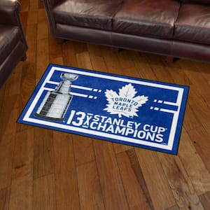 Toronto Maple Leafs Blue Dynasty 3 ft. x 5 ft. Plush Area Rug