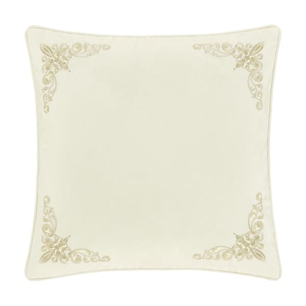 Unbranded Nicolas Winter White Polyester Euro Sham