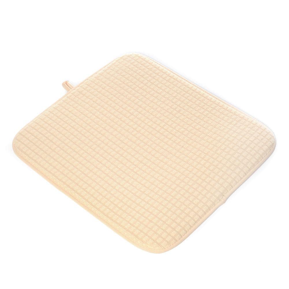 Silicone Dish Draining Board Mat,18 x16 Dish Drying Mat,Flume